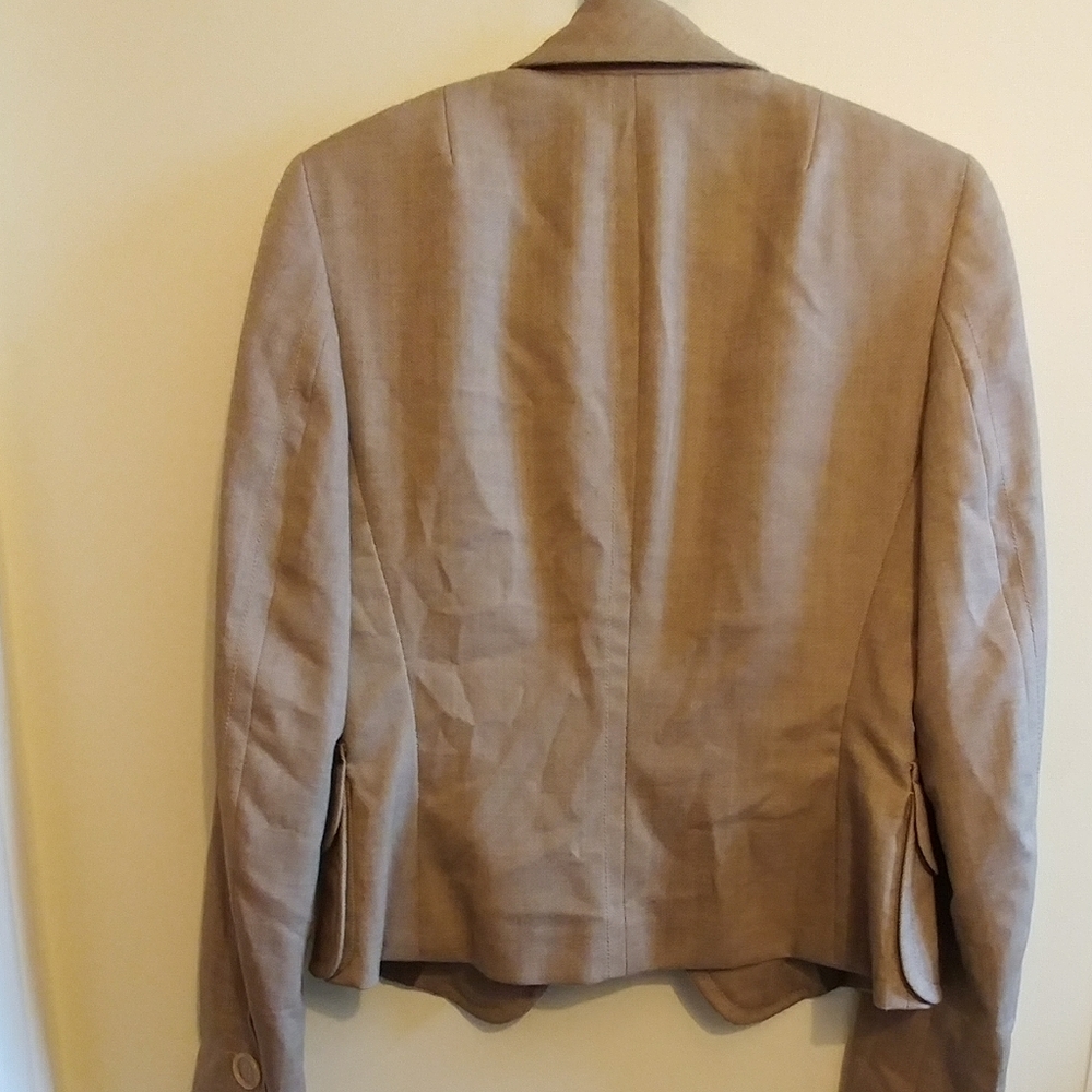 Akris Punto 100% Wolle-laine-wool Beige Blazer - Picture 13 of 14